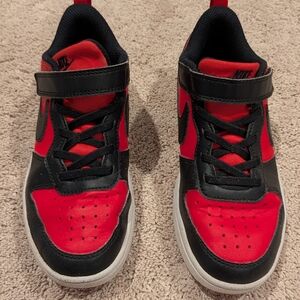 Nike Kids Red and Black Sneakers